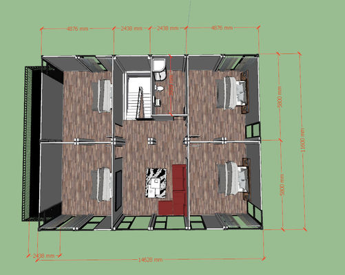 30ft x 20ft شقة منزل الحاويات