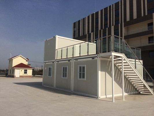 منزل الحاويات المعدة مسبقاً صوف الصخور العزل ساندوتش لوحة المنازل