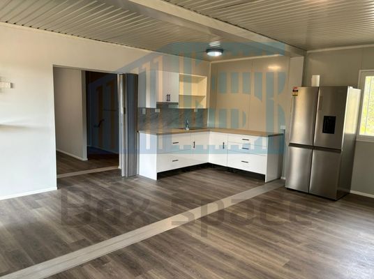 صندوق الفضاء السعر الجملة الحاوية الشحن 40ft المنزل الابتكارات السعر الجيد المنزل الجاهز الحاوية المنزل مع المطبخ