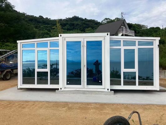 3 غرف نوم منزل حاويات قابلة للتوسع مخيم فاخر مصنوع مسبقًا كابينة مودولية