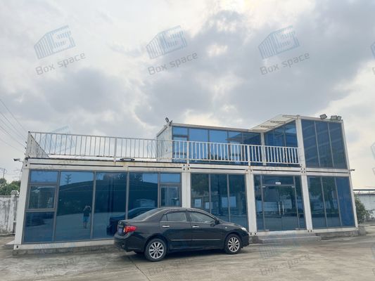 حالة مصنوعة مسبقاً رومانيا Casa Pre Fabricada De 2 Cuarto 3 غرفة نوم منزل حاويات مسطح مصنوع مسبقاً مع الطاقة الشمسية