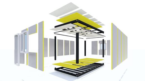 بكس سبيس بيوت مصنوعة من قبل مصنوعة من قبل غرفتي نوم صغيرة 2 المنزل المعدل المعدل الرفاهية المعيشة 20 قدم الحاوية المتنقلة المنزل