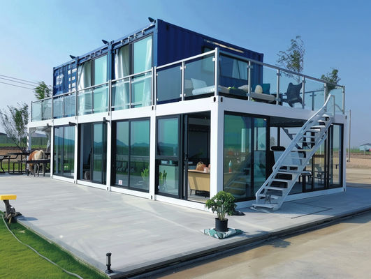 مربع مساحة 20ft شقة حاوية حاوية منزل Prefab الشحن حاوية منزل فاخرة حاوية منزلي