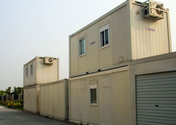 الصين مزدوجة - سطح المركب الحاويات أبيض اللون الصلب الباب PVC نافذة مع الحمام مصنع